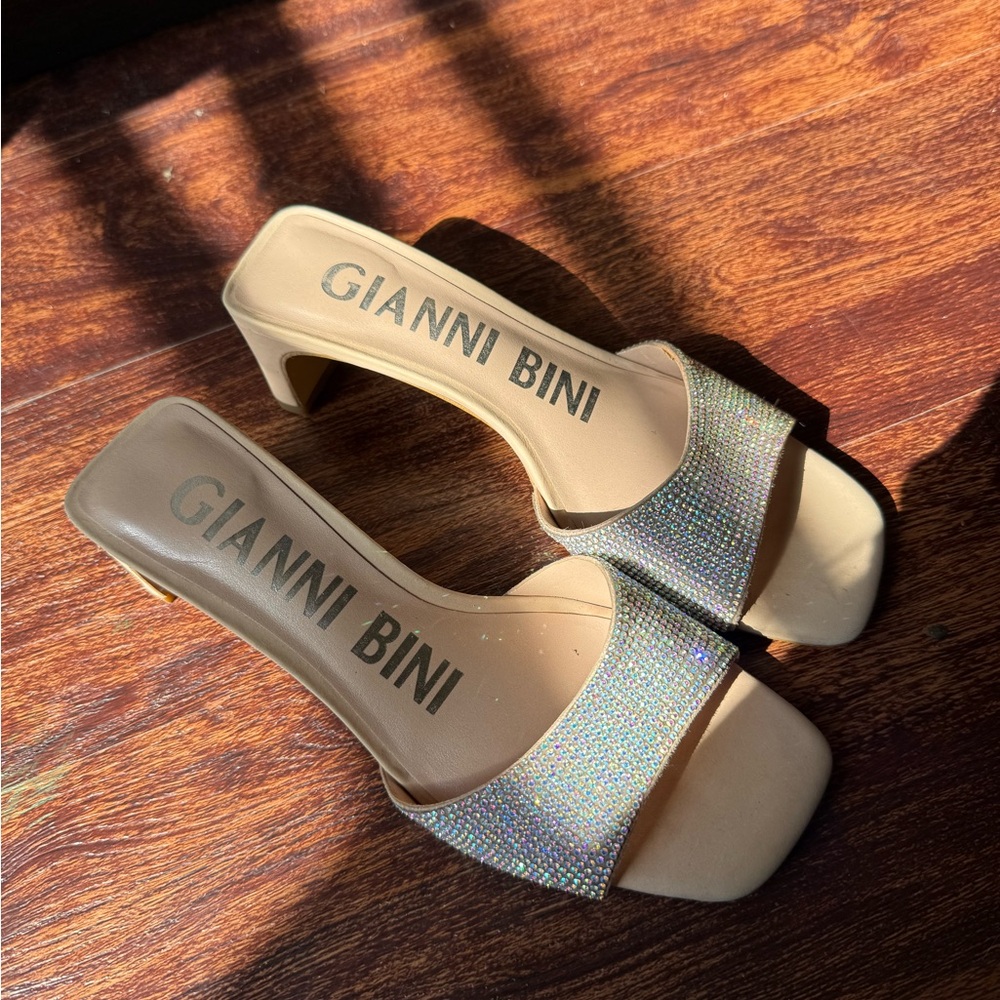 Gianni Bini Sparkling Gold Heels